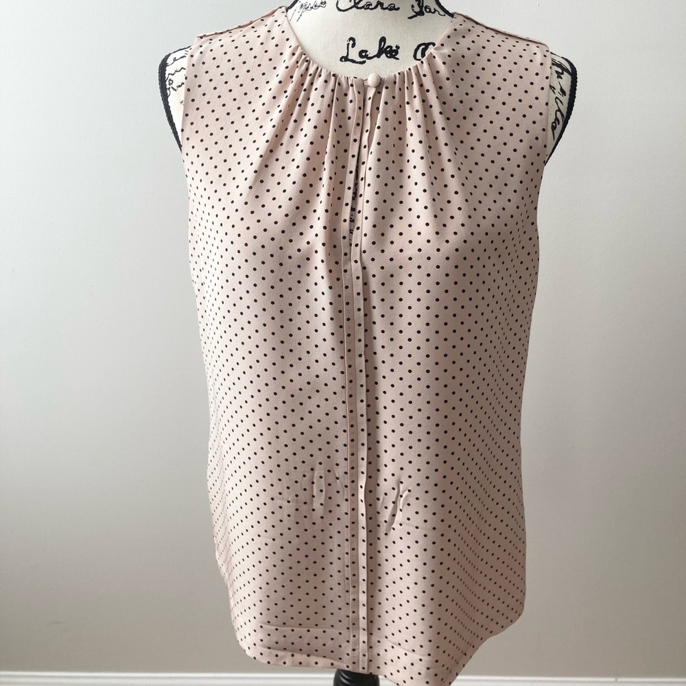 Tory Burch size Small Silk Polka dot blouse with button closure